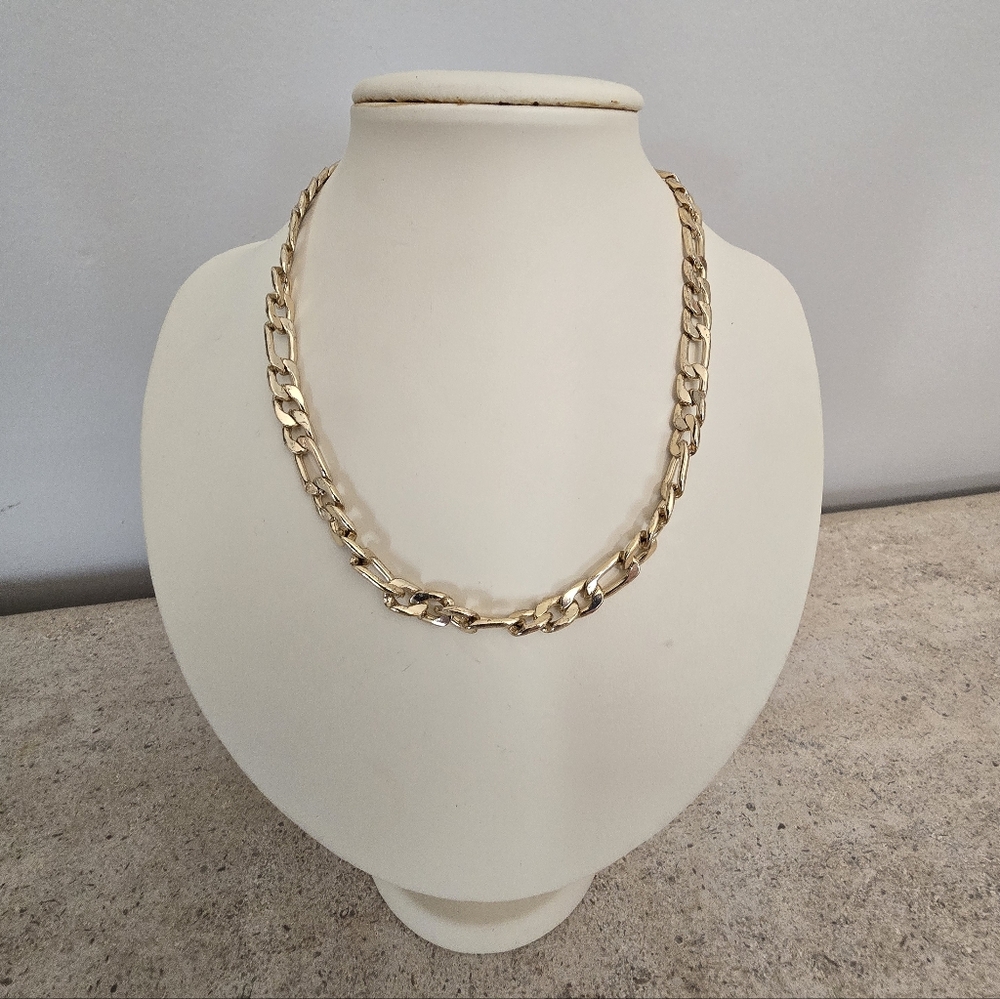 Gold Tone Link Chain Necklace